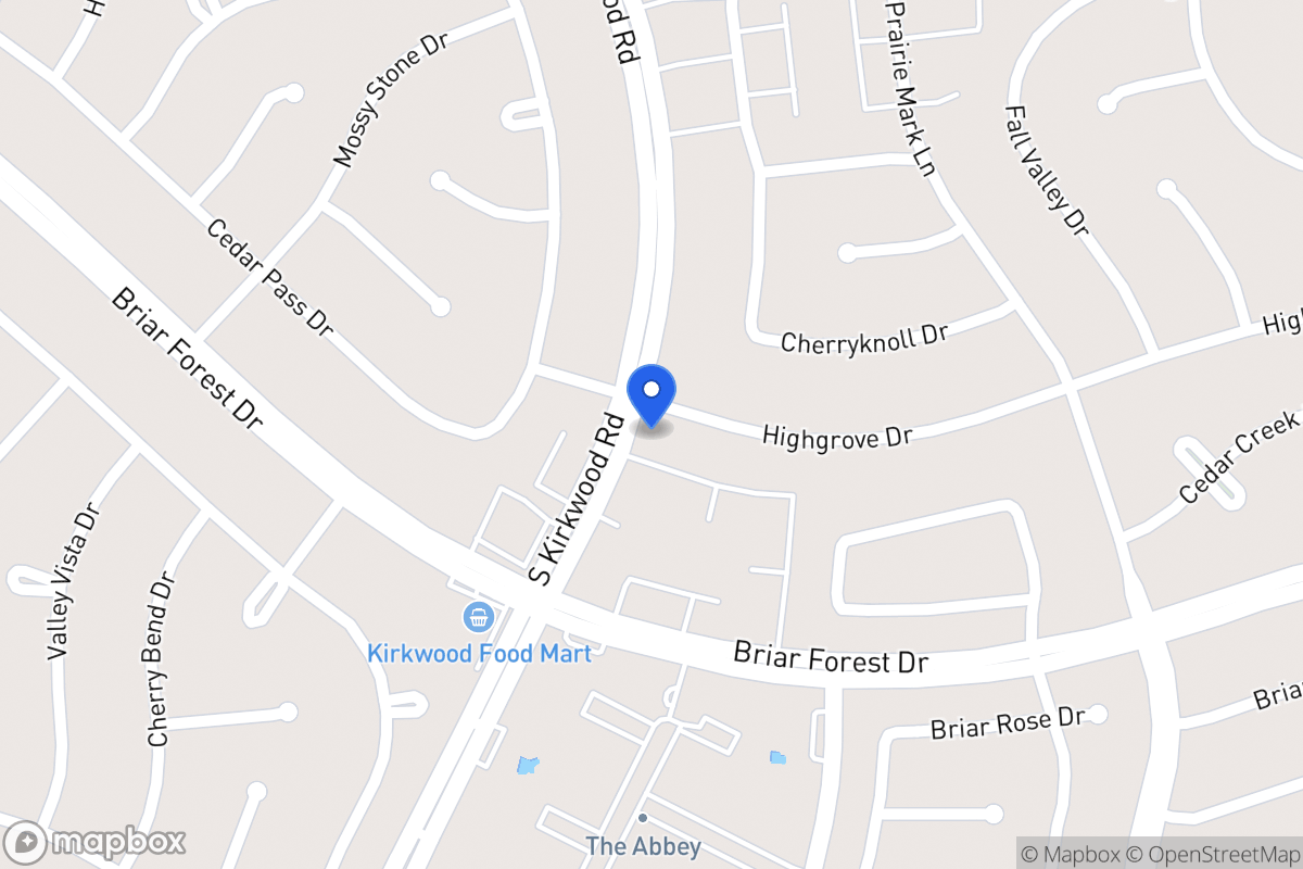 Map of 11735 Highgrove Dr, Houston