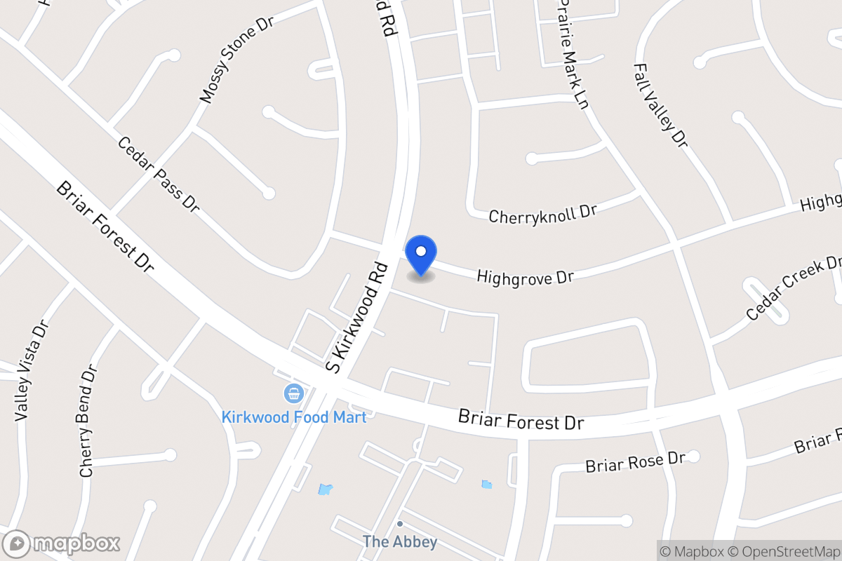 Map of 11731 Highgrove Dr, Houston
