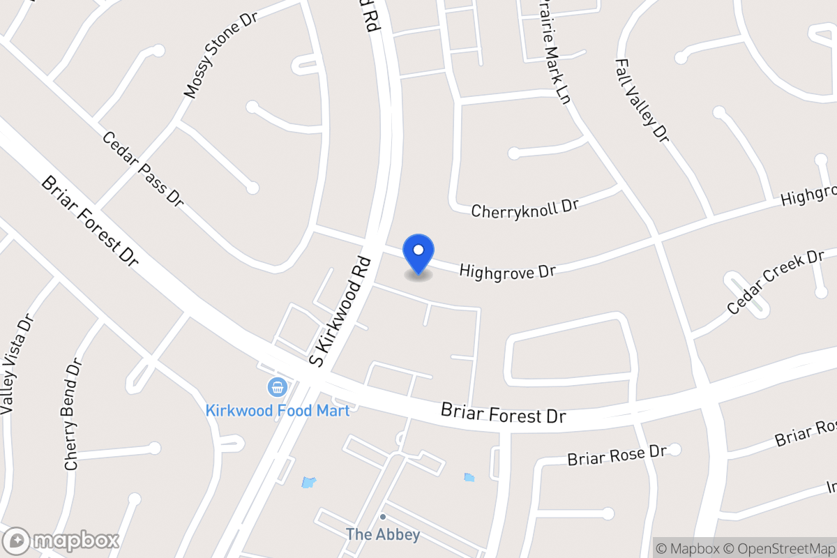 Map of 11727 Highgrove Dr, Houston