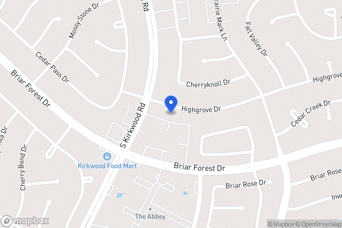 Map of 11723 Highgrove Dr, Houston