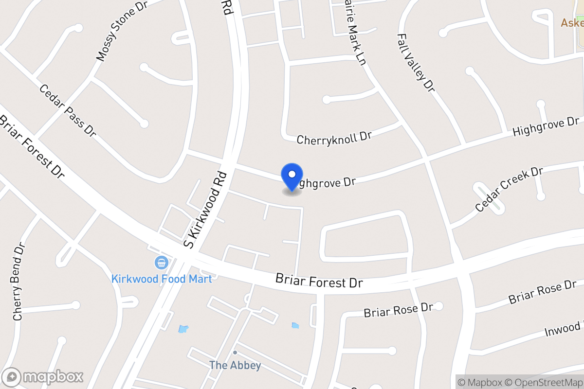 Map of 11715 Highgrove Dr, Houston