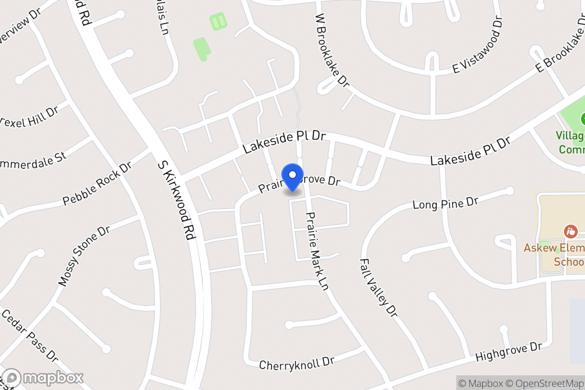Map of 1549 Prairie Grove Dr, Houston