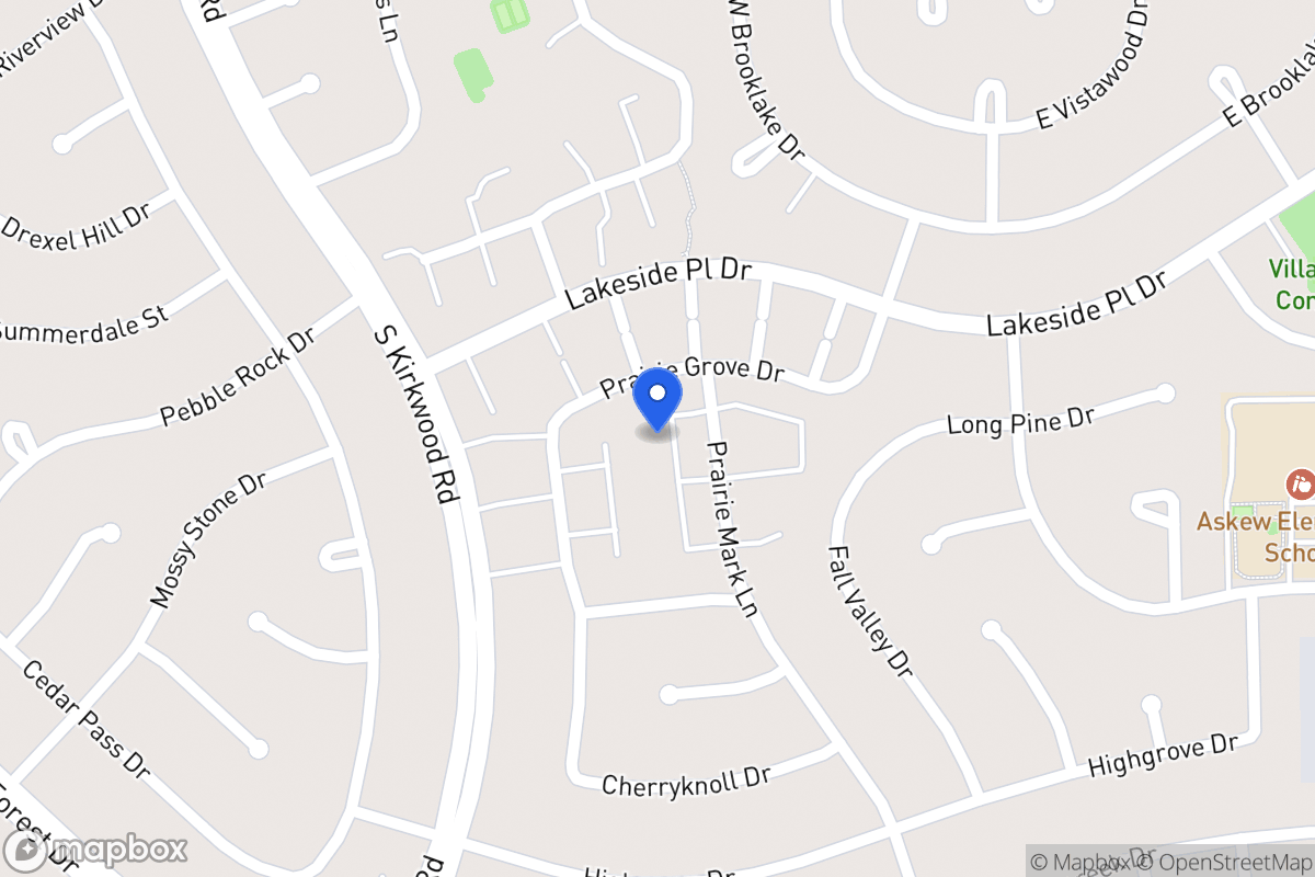 Map of 1612 Prairie Mark Ln, Houston