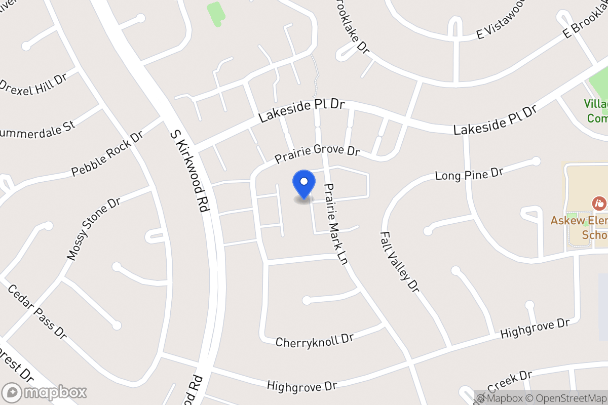 Map of 1622 Prairie Mark Ln, Houston