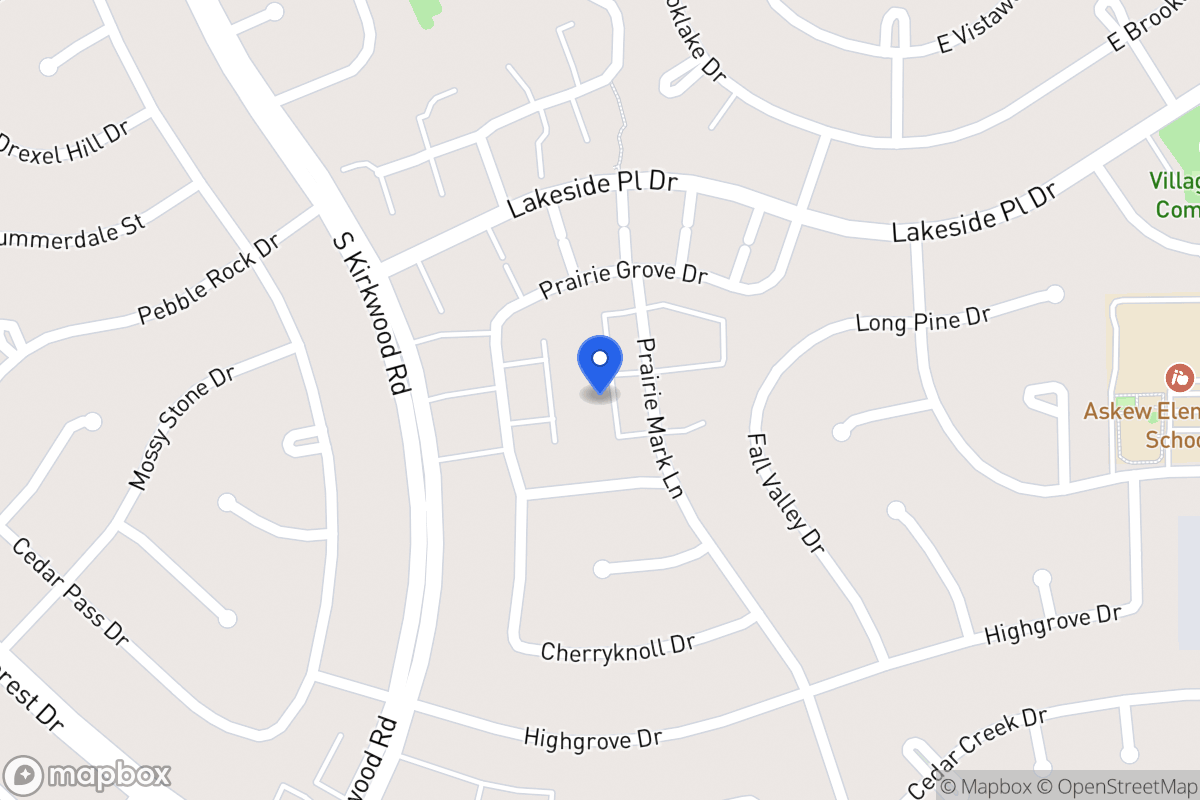 Map of 1648 Prairie Mark Ln, Houston