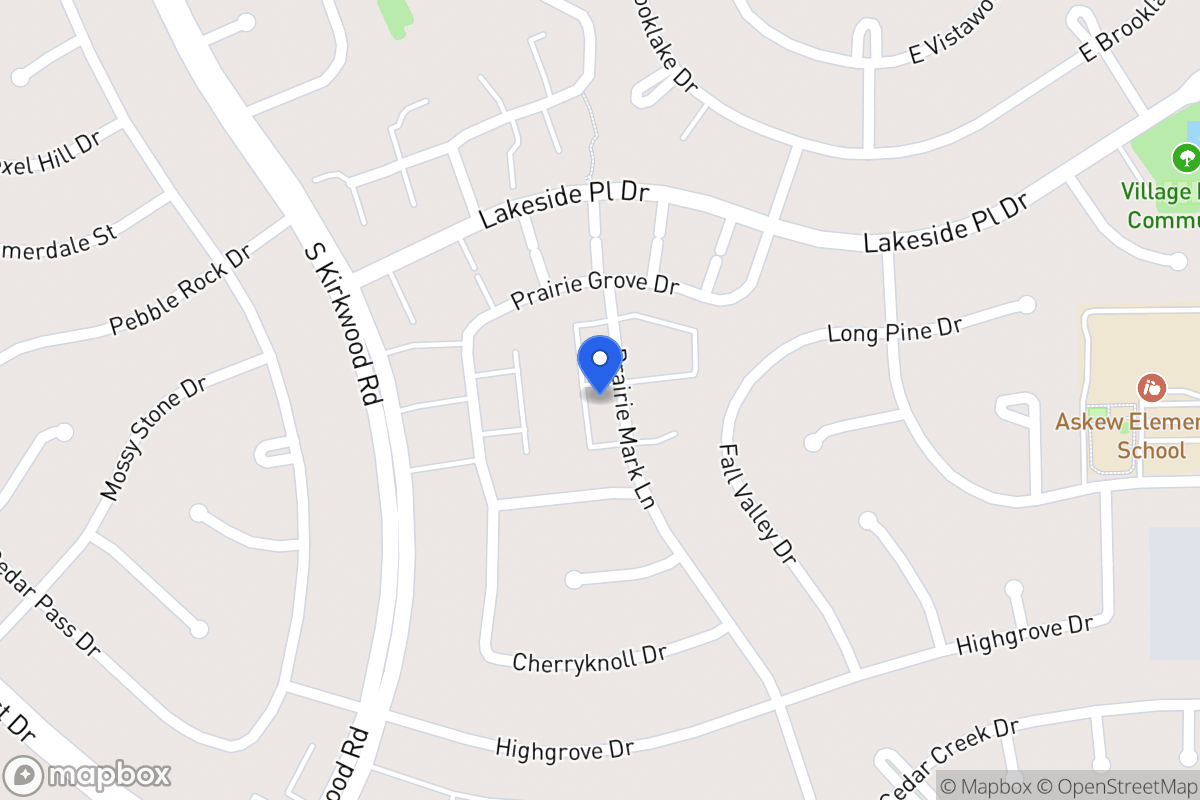 Map of 1652 Prairie Mark Ln, Houston