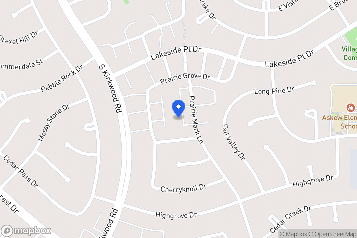 Map of 1662 Prairie Mark Ln, Houston