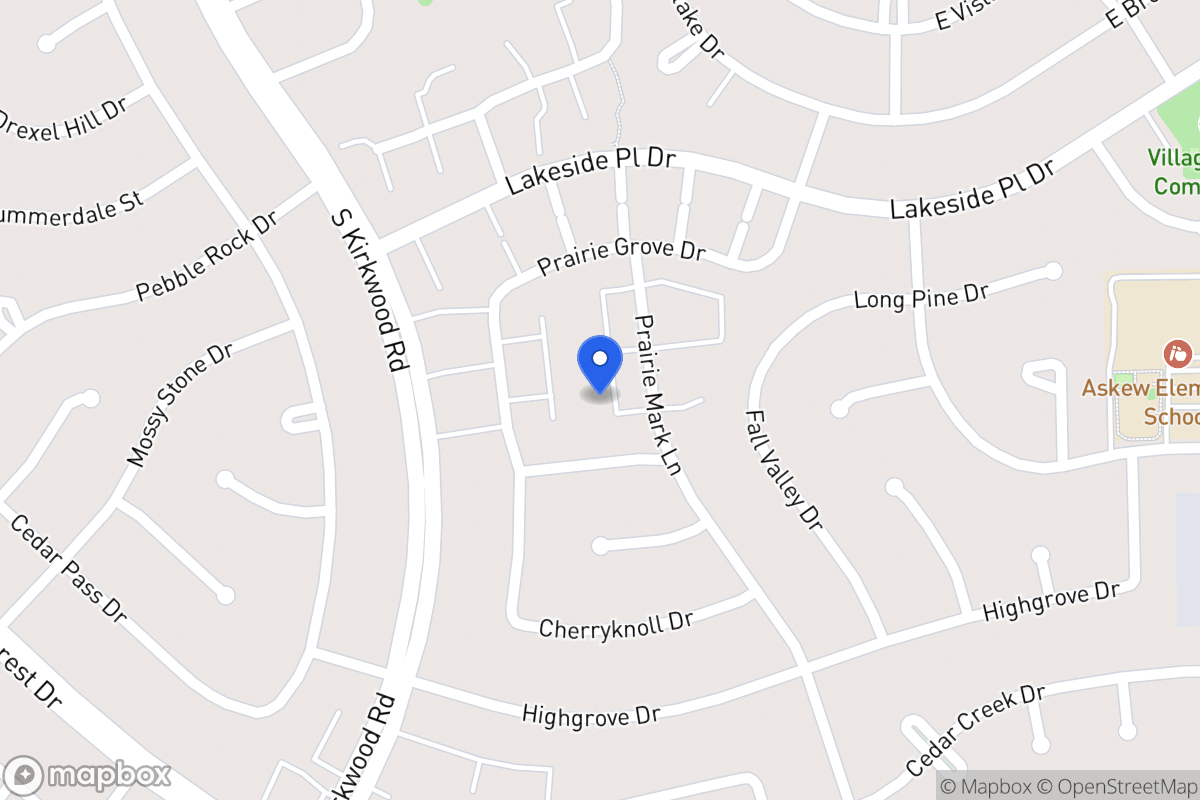 Map of 1664 Prairie Mark Ln, Houston