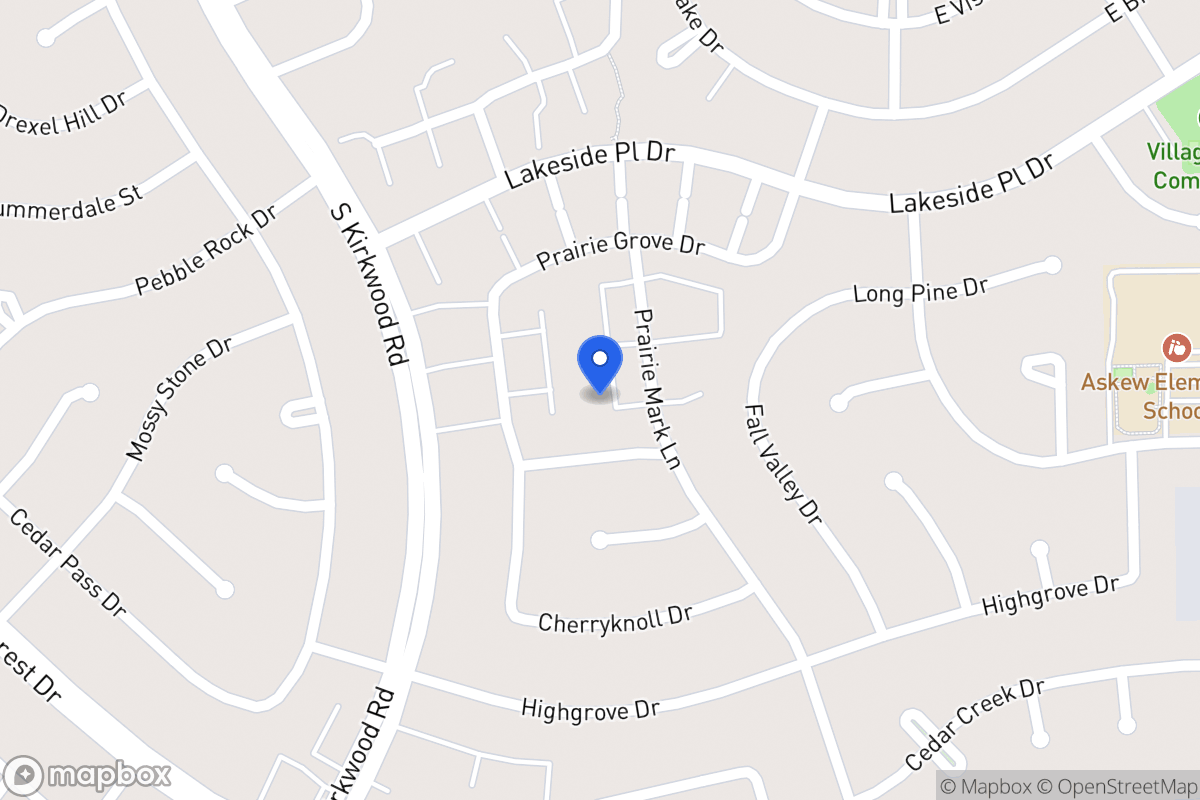 Map of 1666 Prairie Mark Ln, Houston