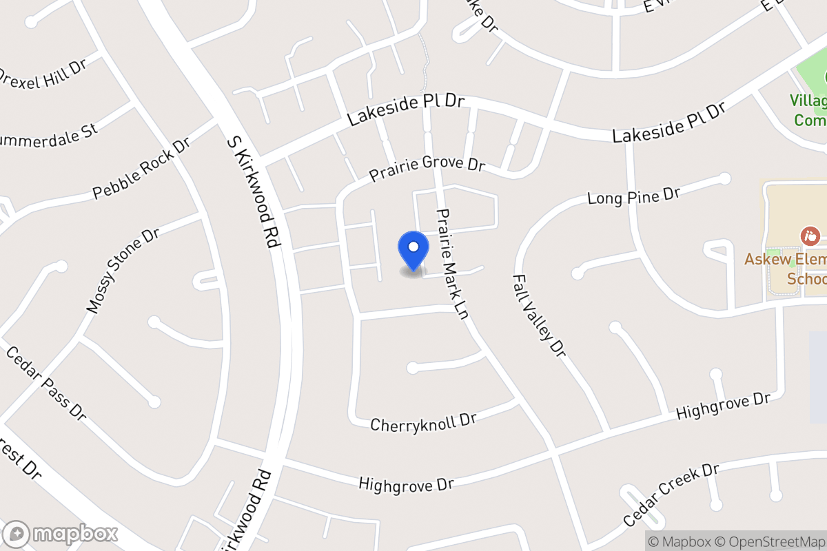 Map of 1668 Prairie Mark Ln, Houston