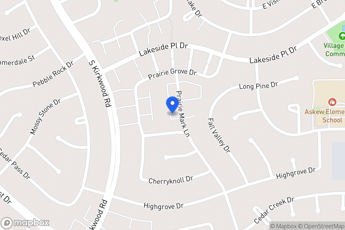 Map of 1660 Prairie Mark Ln, Houston
