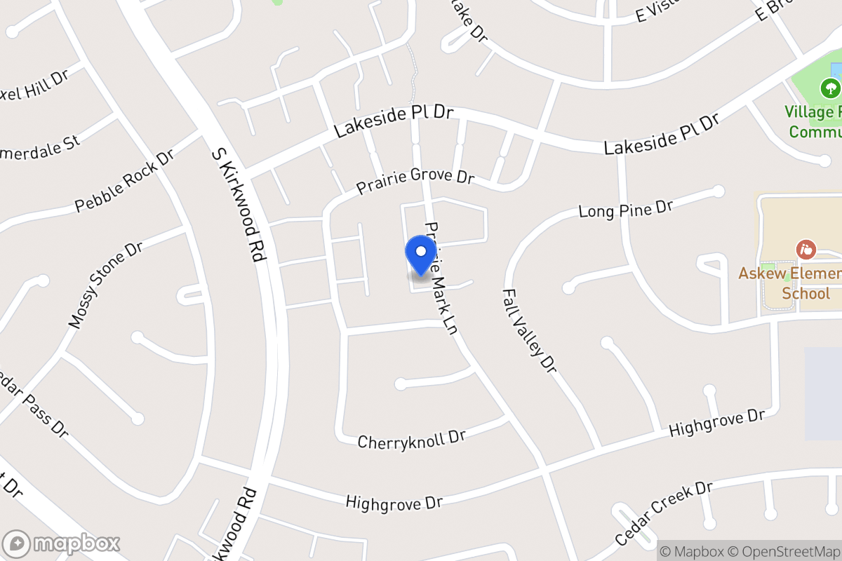 Map of 1658 Prairie Mark Ln, Houston