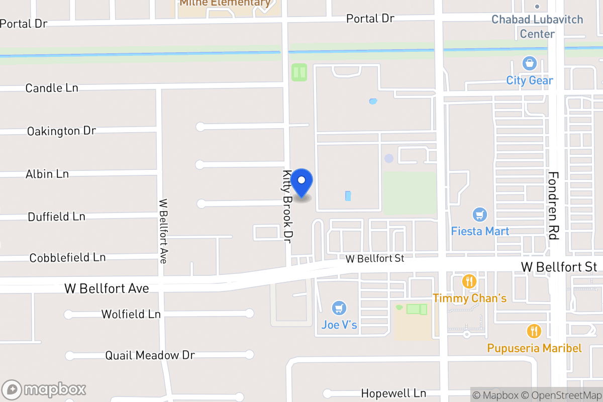 Map of 11139 Kitty Brook Dr, Houston