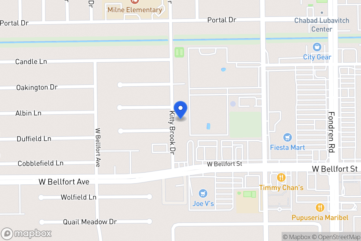 Map of 11131 Kitty Brook Dr, Houston