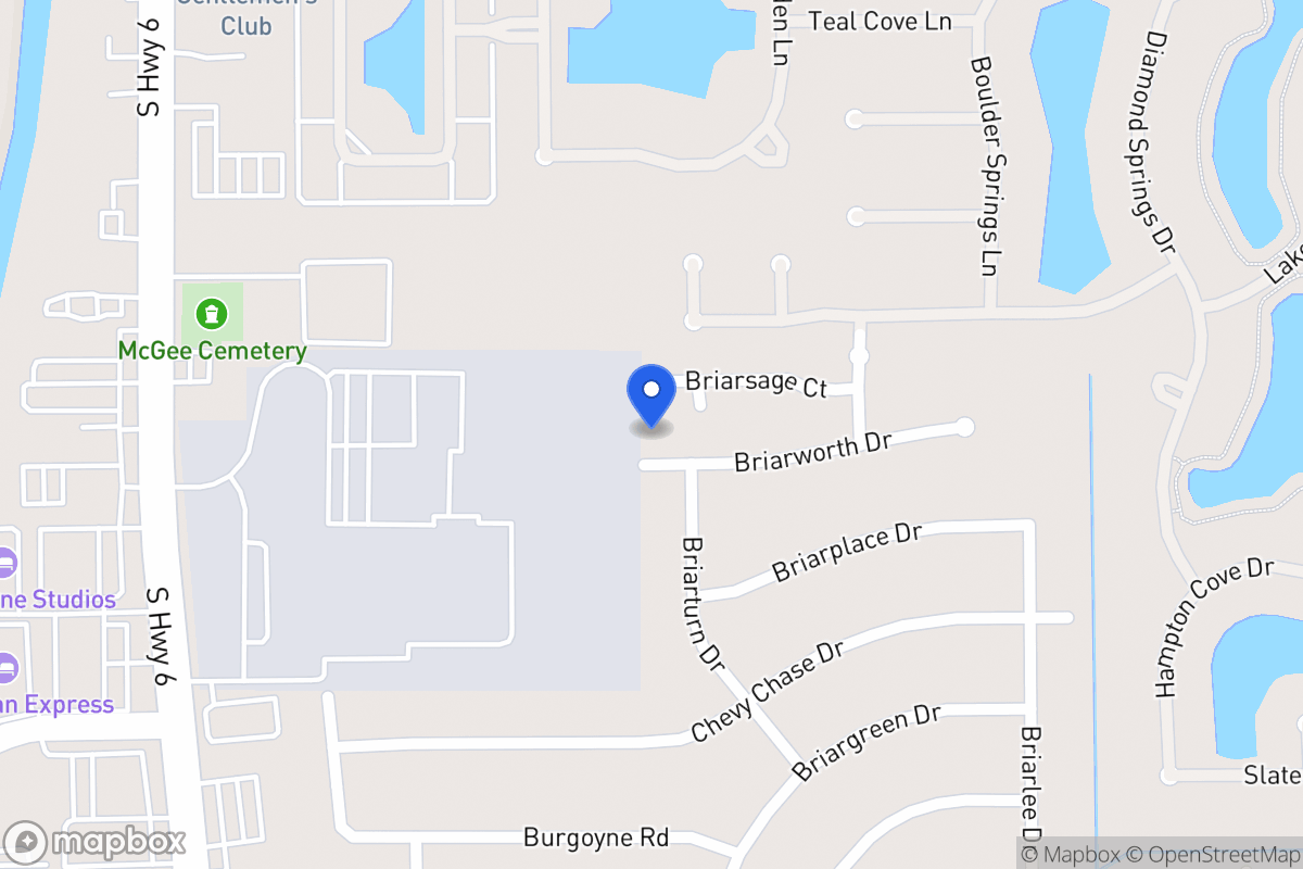 Map of 14206 Briarworth Dr, Houston