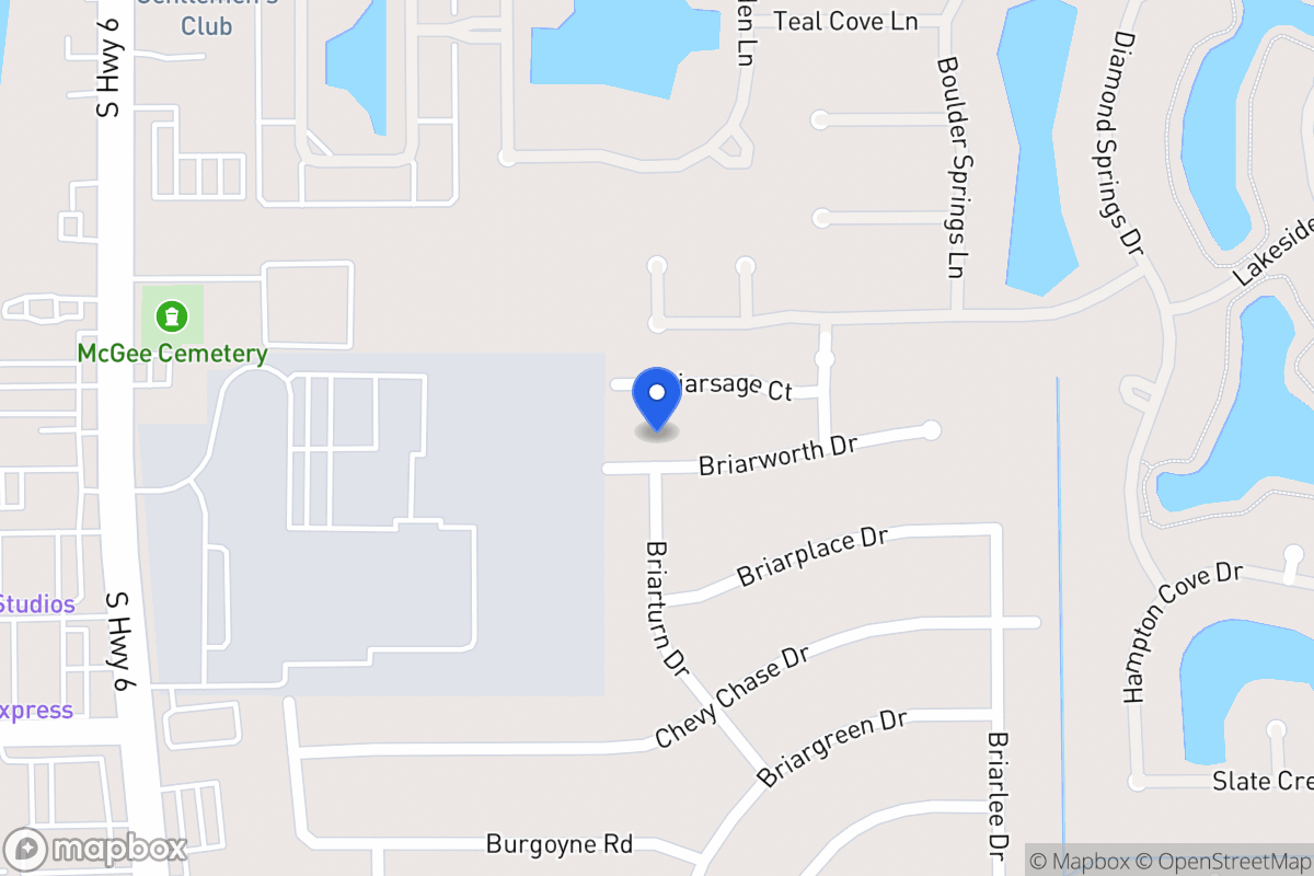 Map of 14114 Briarworth Dr, Houston
