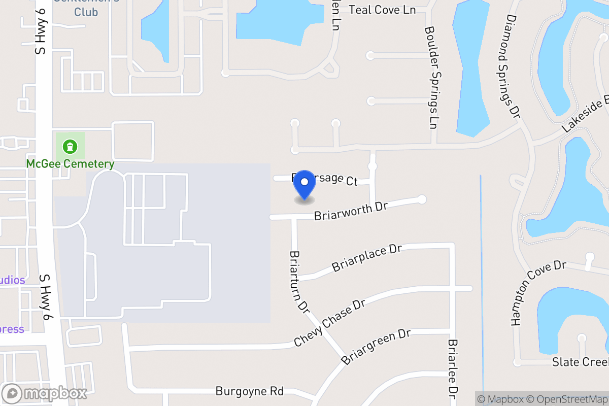 Map of 14110 Briarworth Dr, Houston