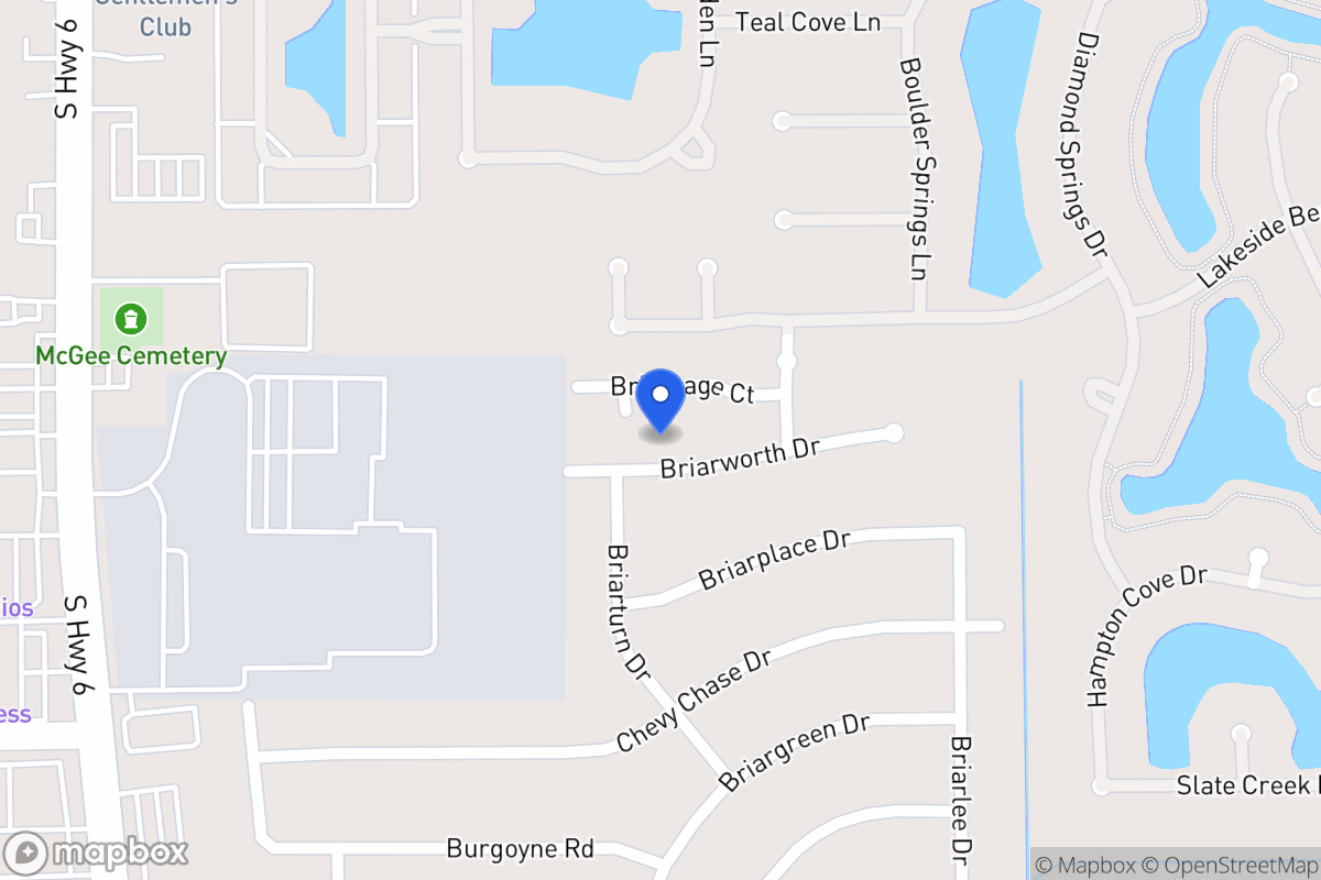 Map of 14106 Briarworth Dr, Houston