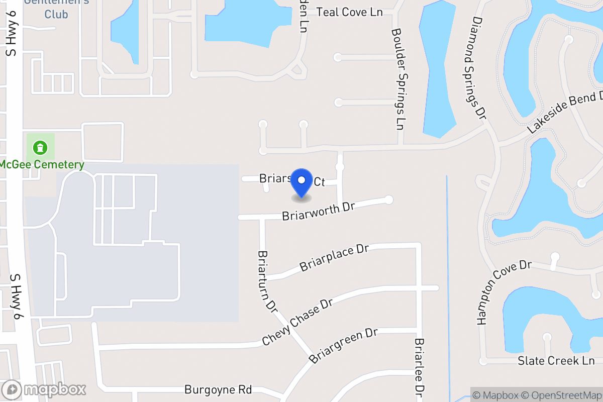 Map of 14014 Briarworth Dr, Houston