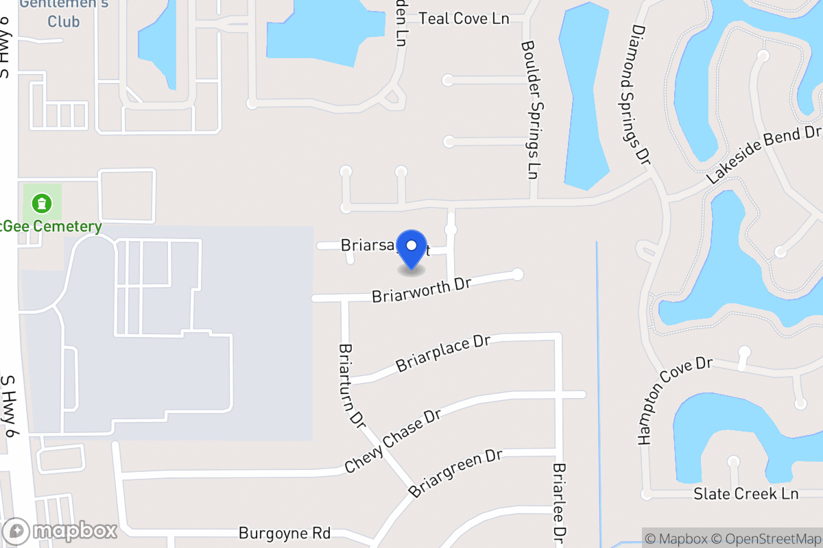Map of 14010 Briarworth Dr, Houston