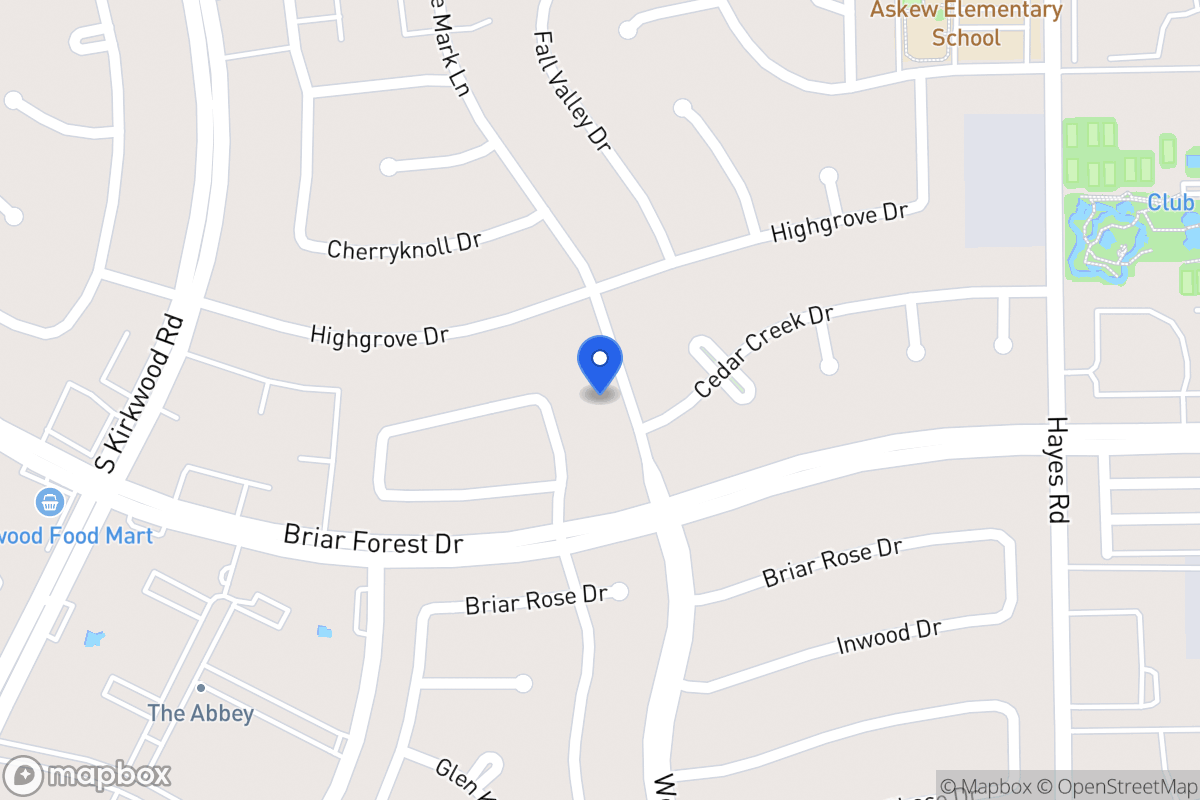 Map of 1714 Woodland Park Dr, Houston