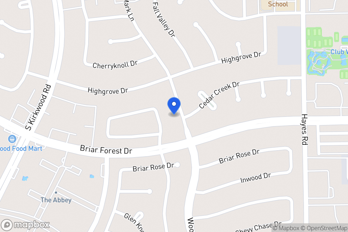 Map of 1718 Woodland Park Dr, Houston