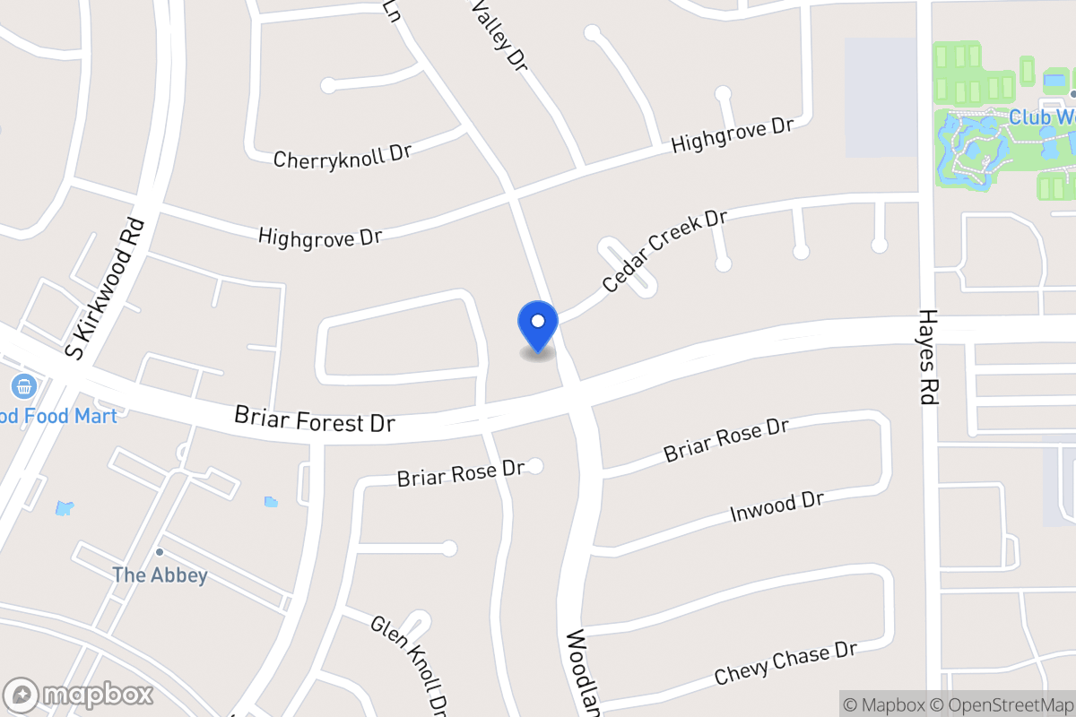 Map of 1726 Woodland Park Dr, Houston