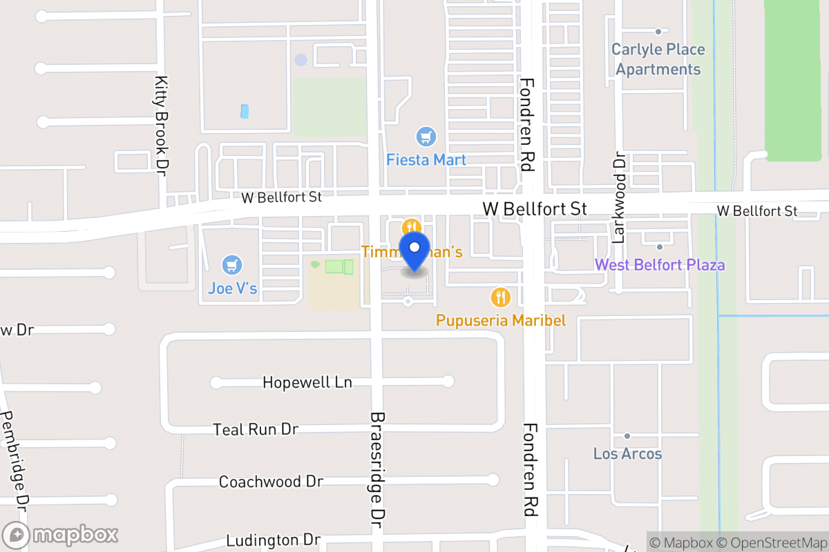 Map of 11333 Braesridge Dr, Houston
