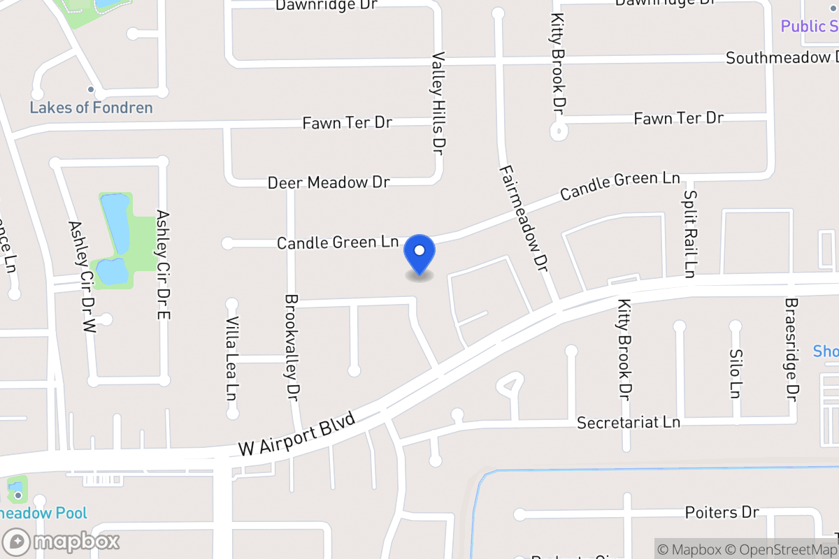 Map of 7902 Triple Crown Dr, Houston