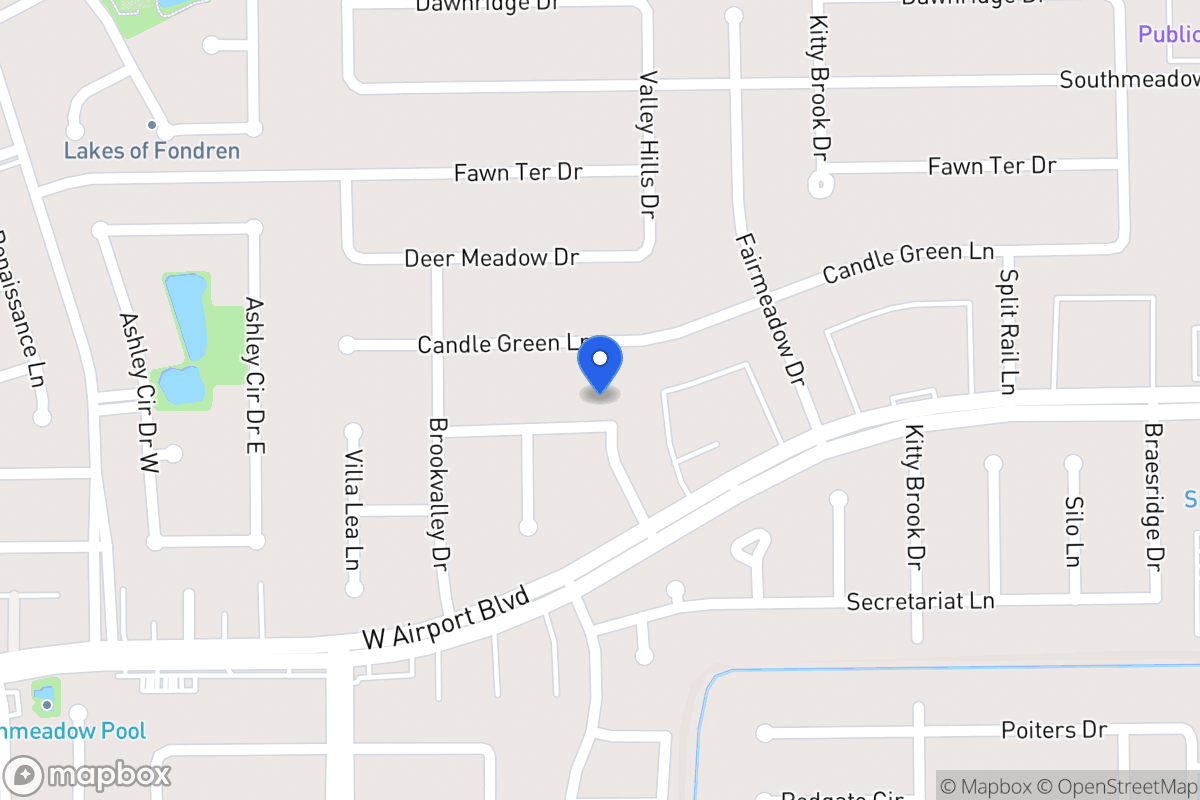 Map of 7906 Triple Crown Dr, Houston