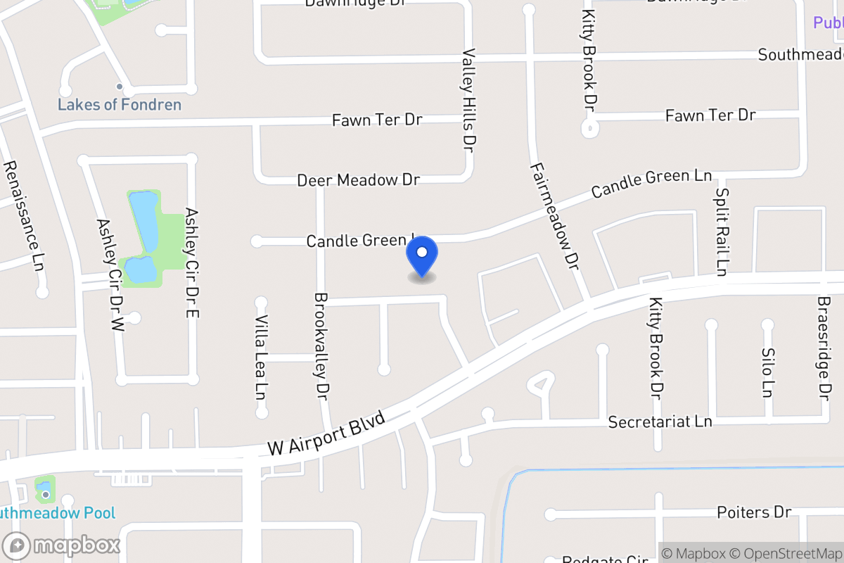 Map of 7910 Triple Crown Dr, Houston
