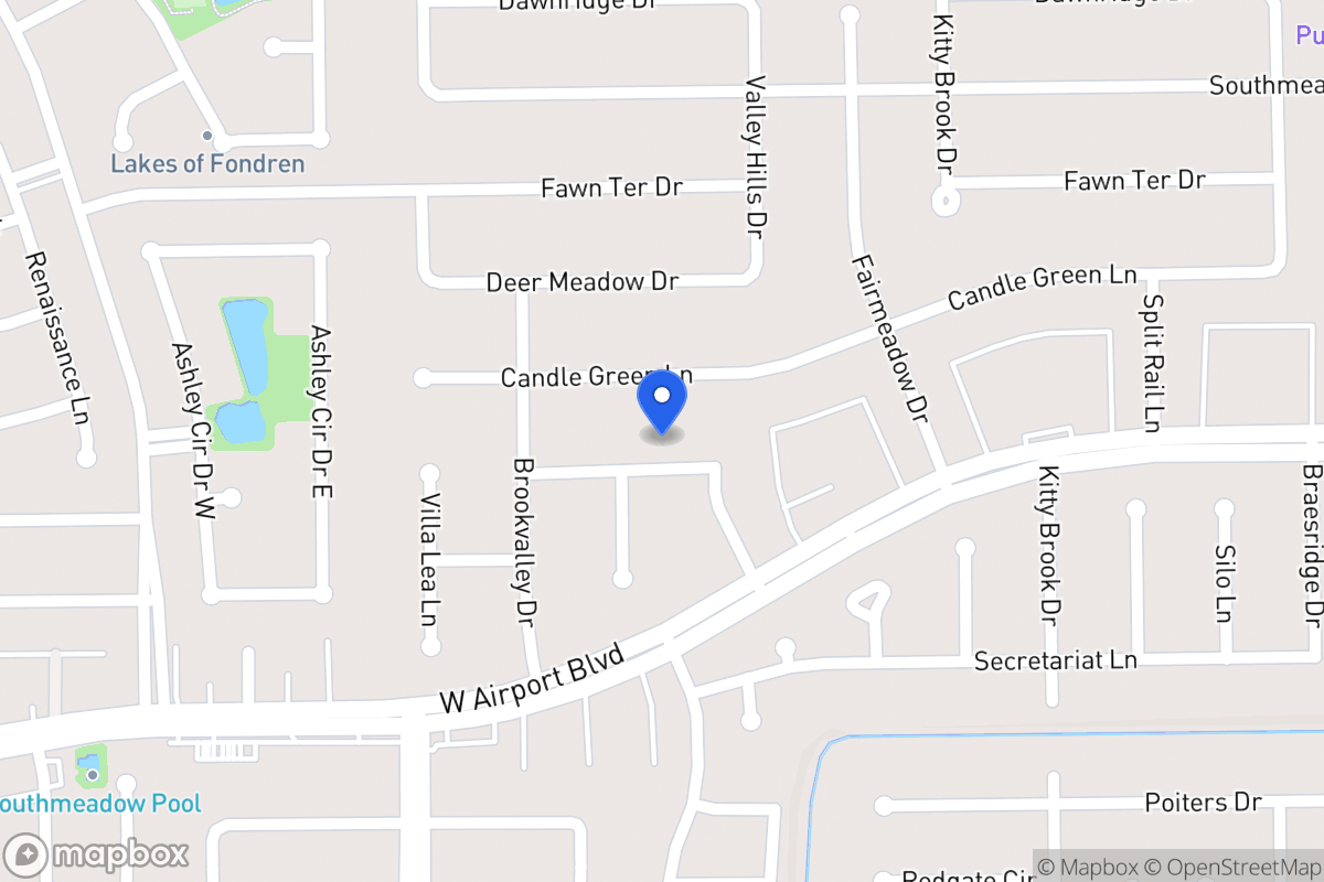 Map of 7914 Triple Crown Dr, Houston