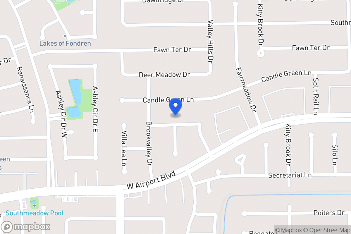 Map of 7922 Triple Crown Dr, Houston