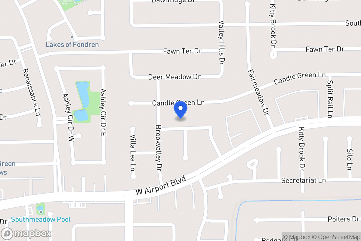 Map of 7926 Triple Crown Dr, Houston