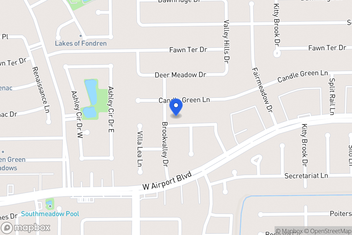 Map of 7934 Triple Crown Dr, Houston