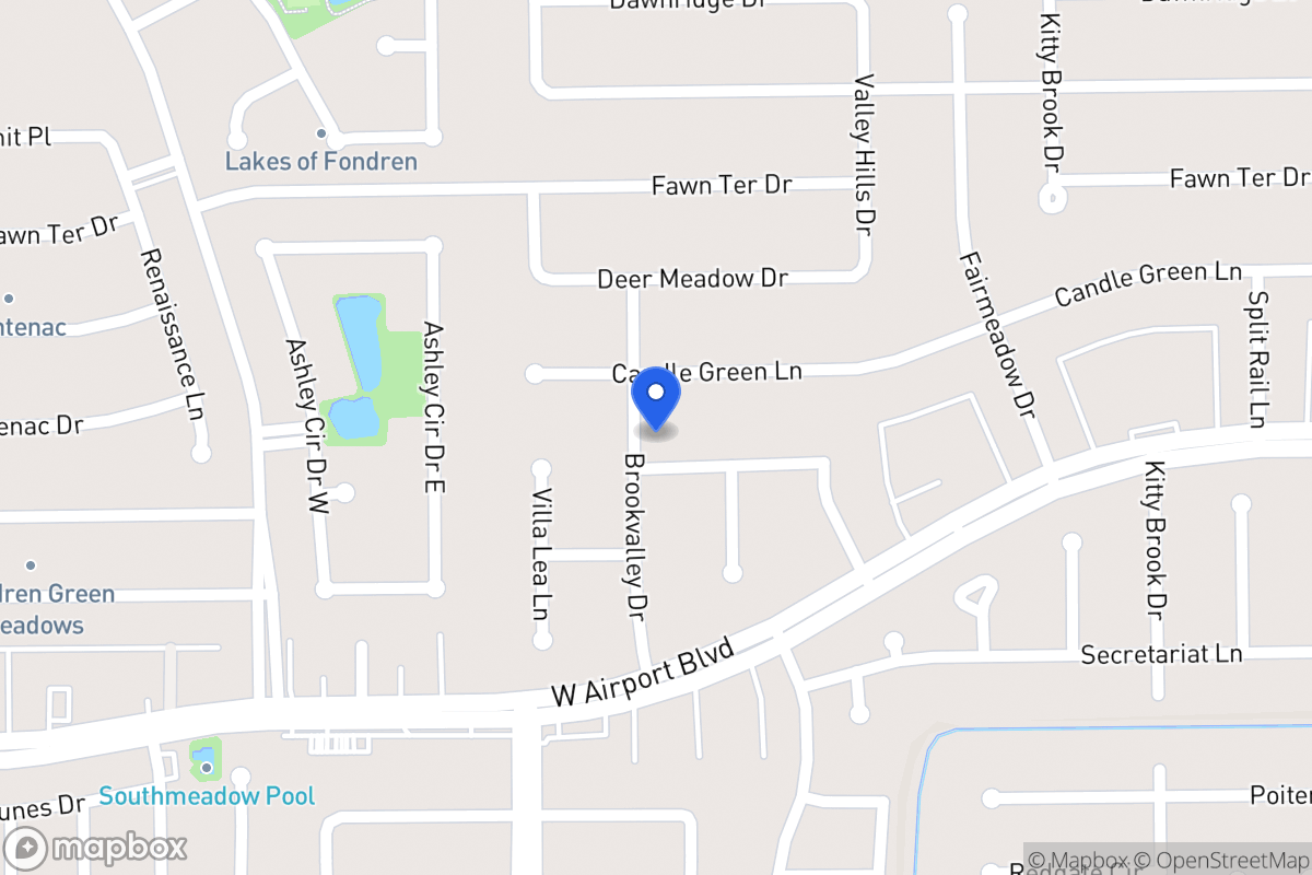 Map of 7938 Triple Crown Dr, Houston