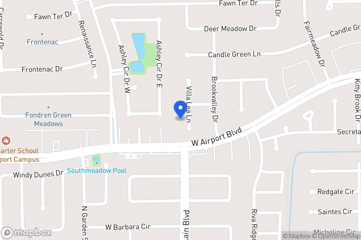 Map of 12238 Villa Lea Ln, Houston