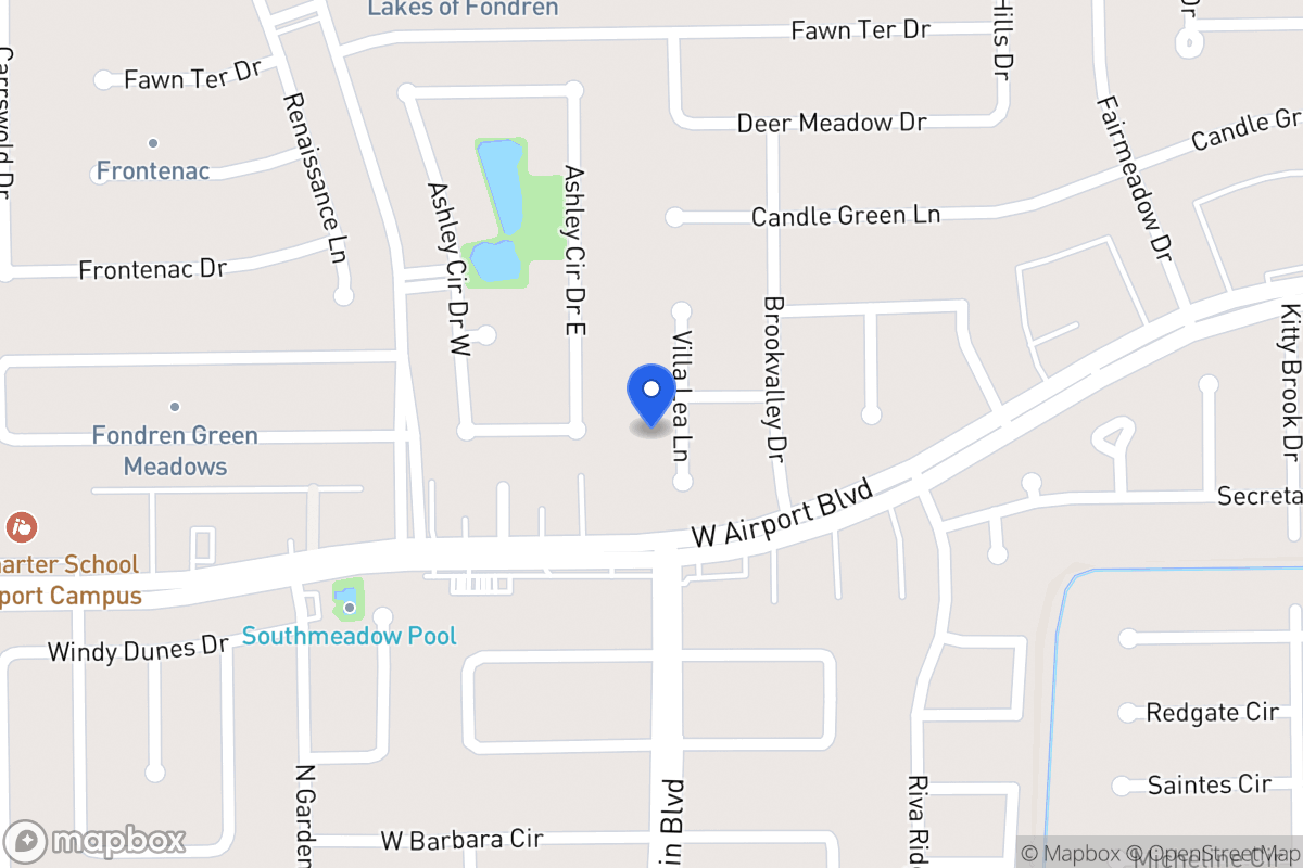 Map of 12234 Villa Lea Ln, Houston