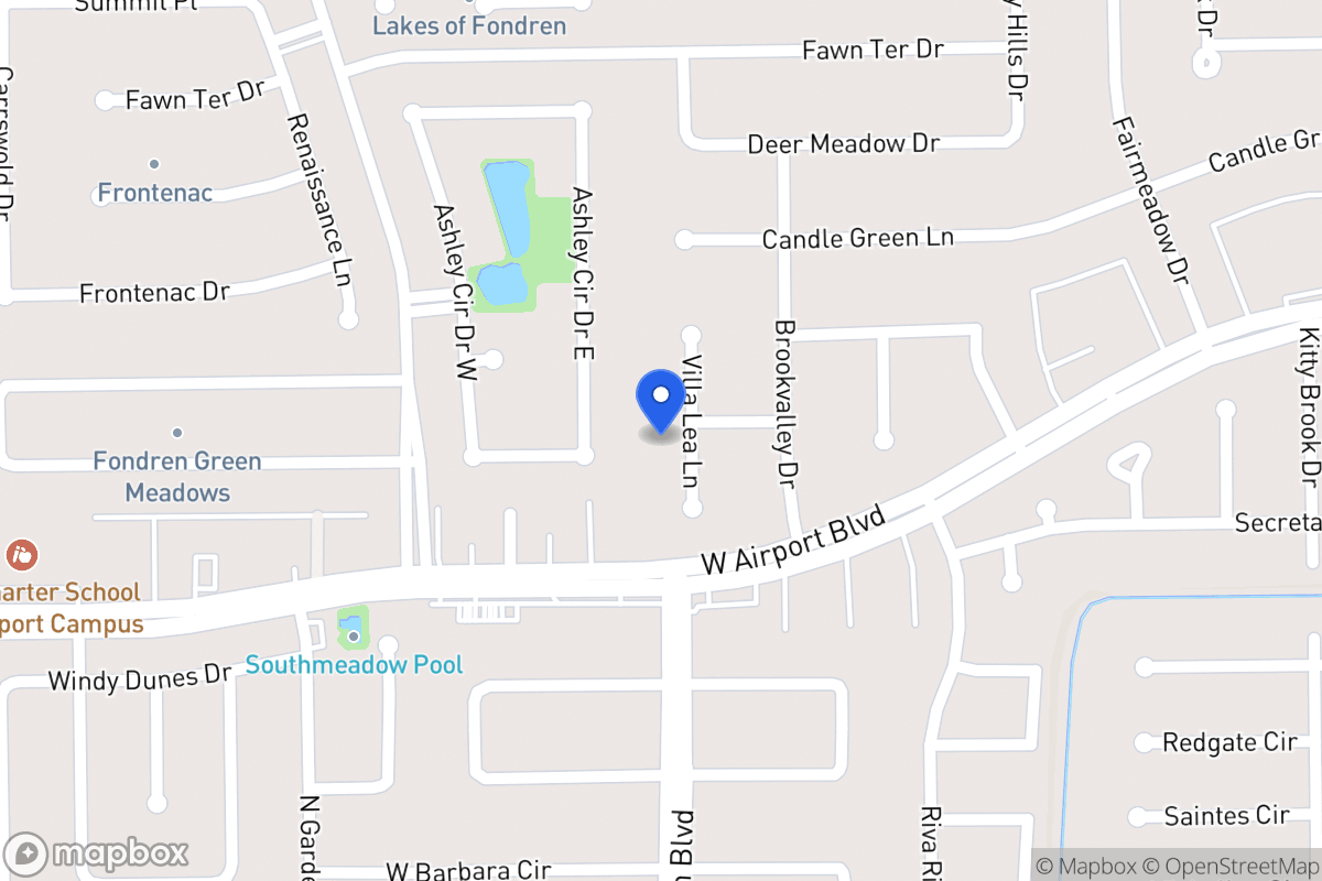 Map of 12230 Villa Lea Ln, Houston