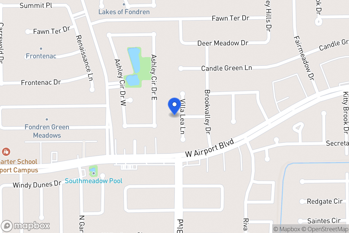 Map of 12226 Villa Lea Ln, Houston
