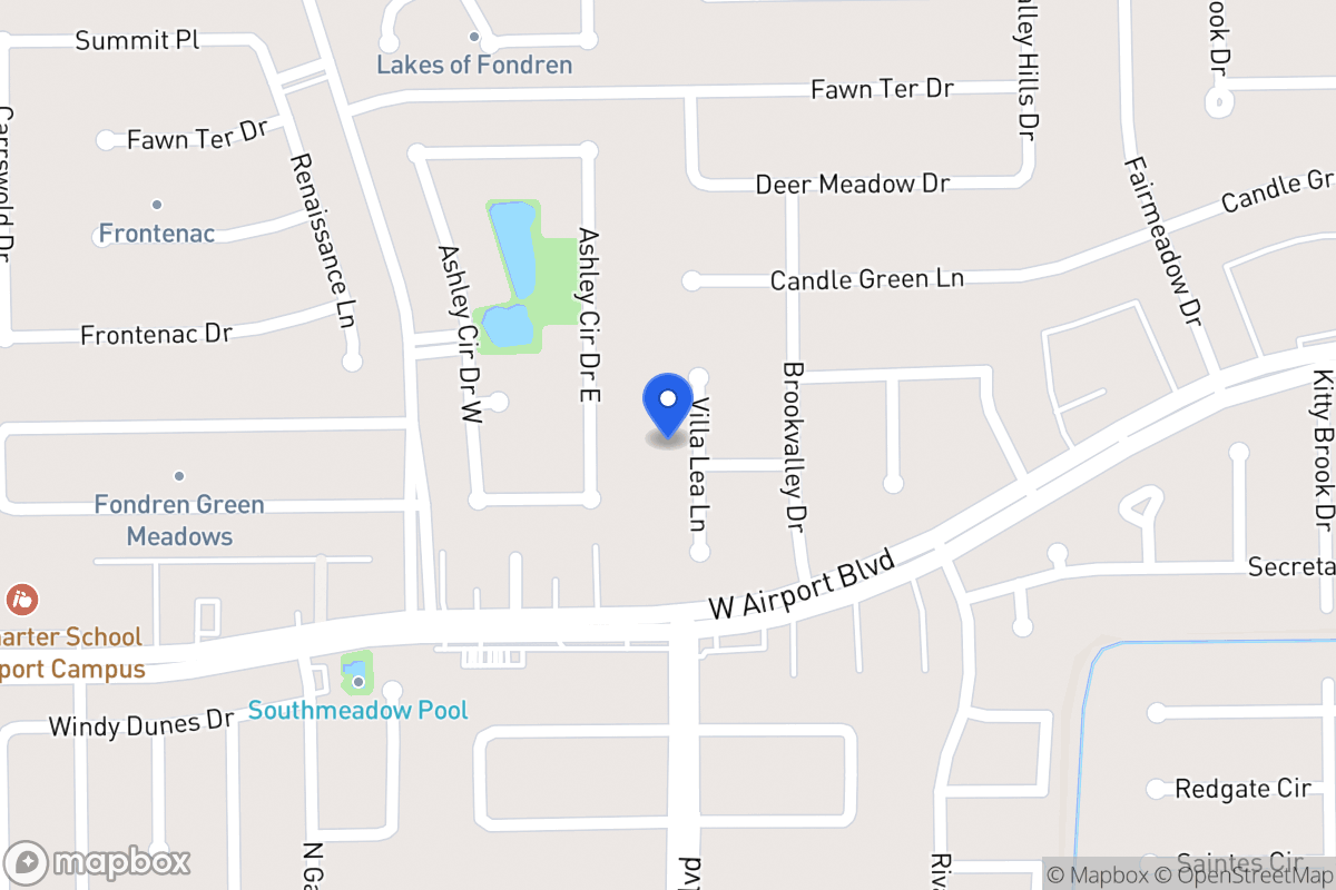 Map of 12222 Villa Lea Ln, Houston