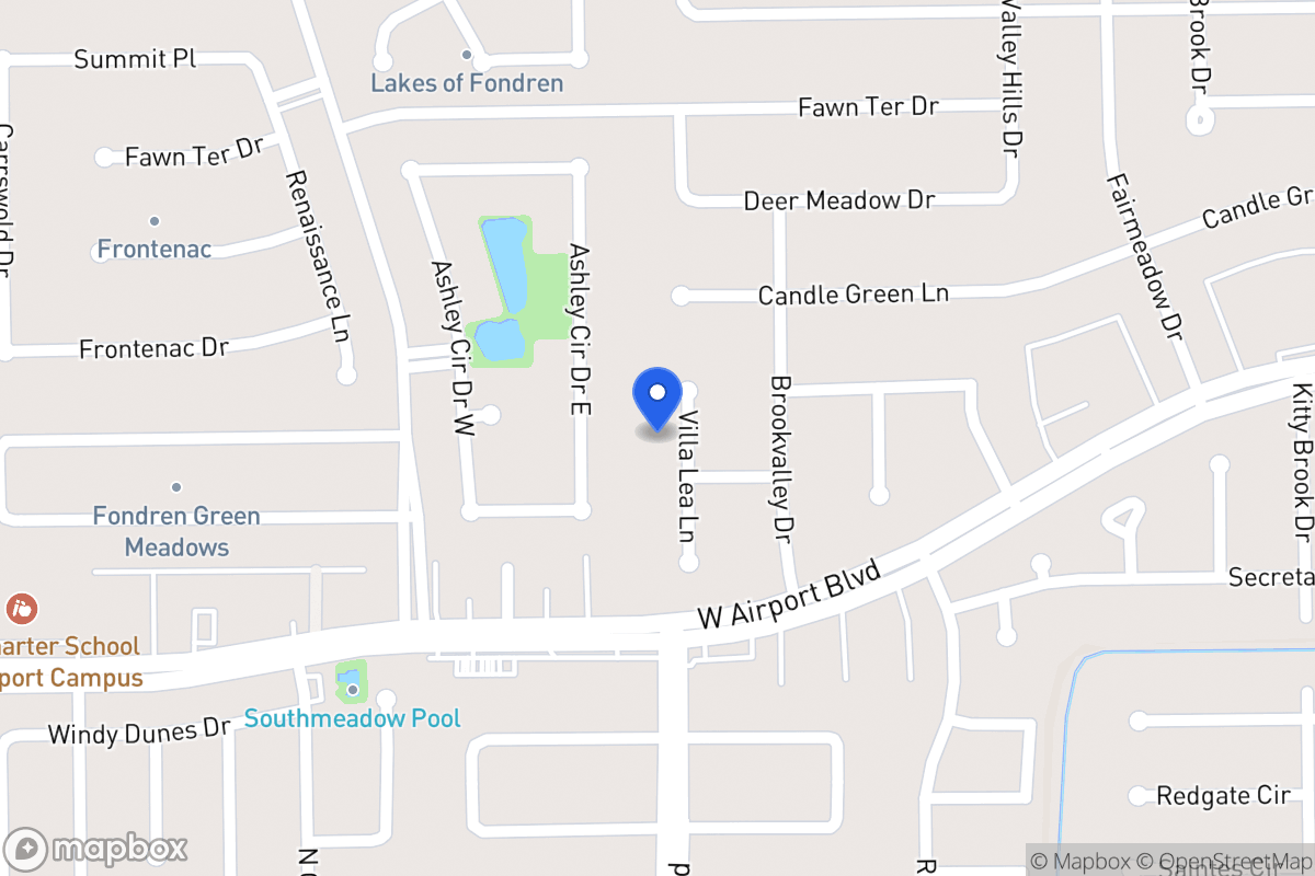 Map of 12218 Villa Lea Ln, Houston