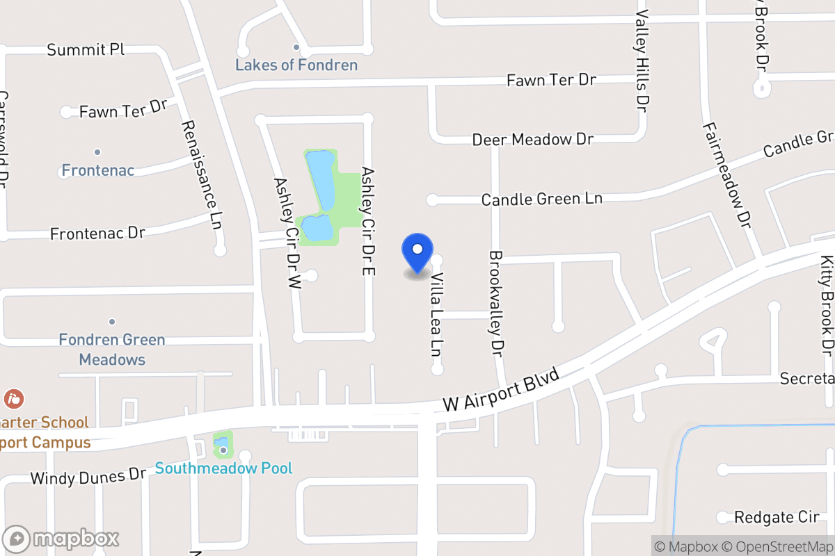 Map of 12214 Villa Lea Ln, Houston