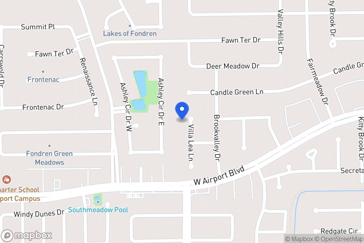 Map of 12210 Villa Lea Ln, Houston