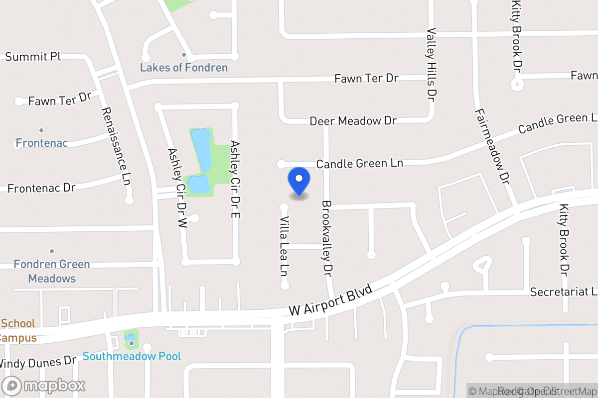 Map of 12207 Villa Lea Ln, Houston