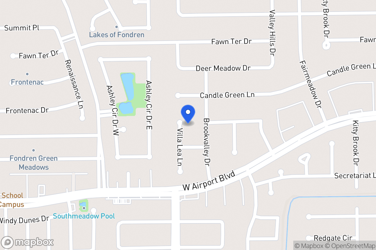 Map of 12211 Villa Lea Ln, Houston