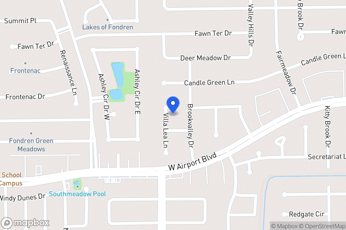 Map of 12215 Villa Lea Ln, Houston