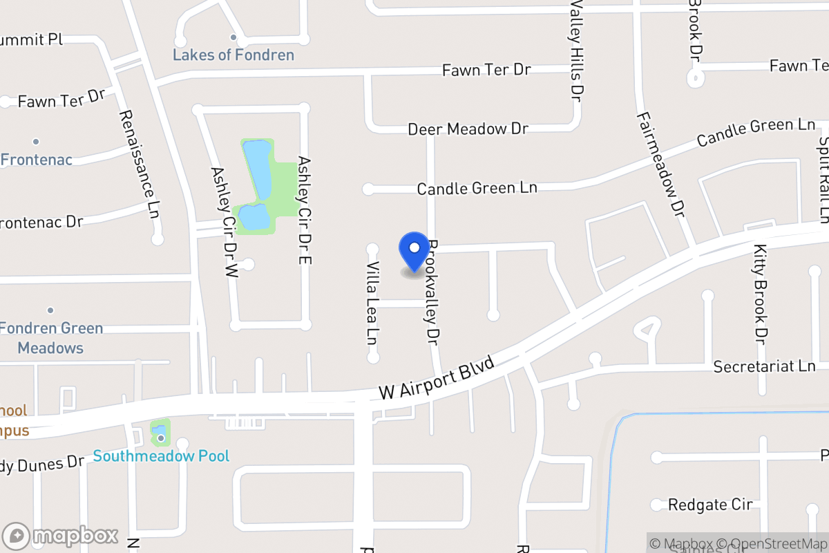 Map of 12222 Brookvalley Dr, Houston
