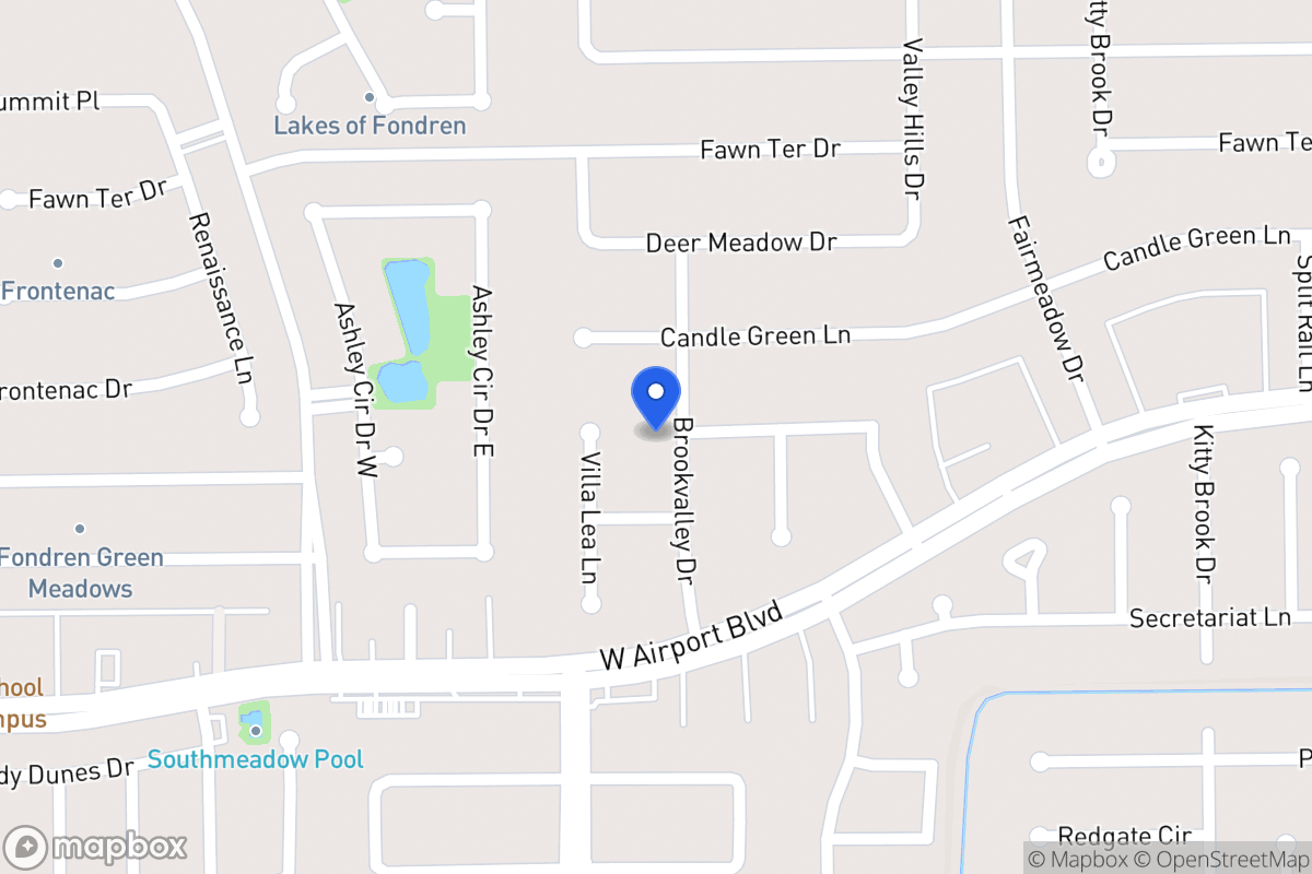 Map of 12214 Brookvalley Dr, Houston