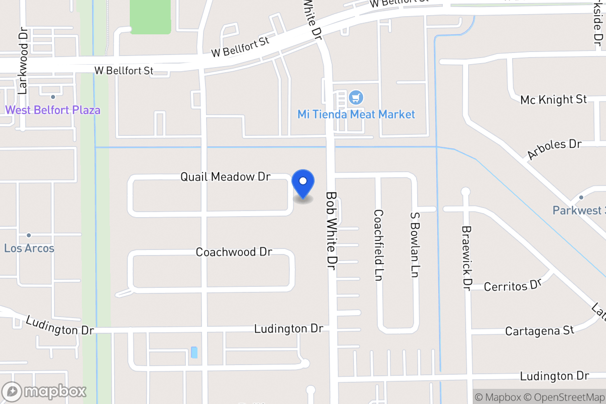 Map of 6315 Teal Run Dr, Houston